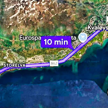 דירה Northern Lights Midtgaard, Kvaloya Modern 2br, Free Parking *